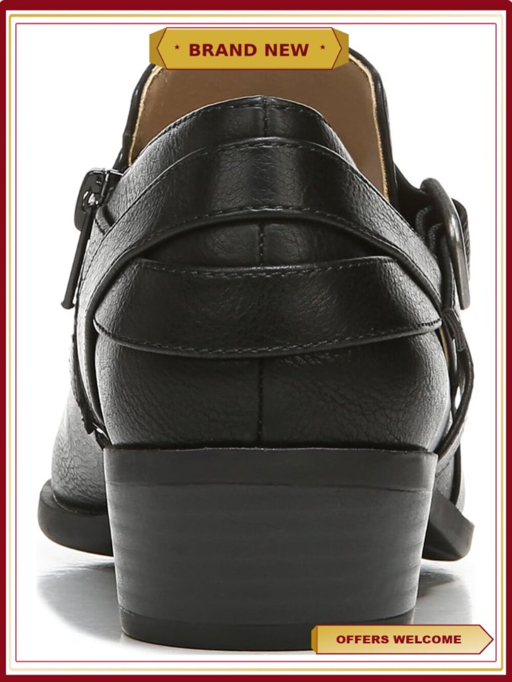 LifeStride Women's Adley Ankle Booties with Faux Leather Upper, Slip-On Style, - Picture 5 of 8